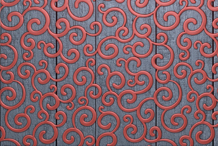 Abstract Swirl Pattern on Wood Texture