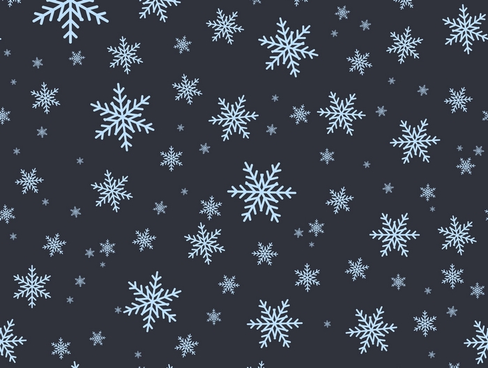 Snowflake Pattern on Dark Background