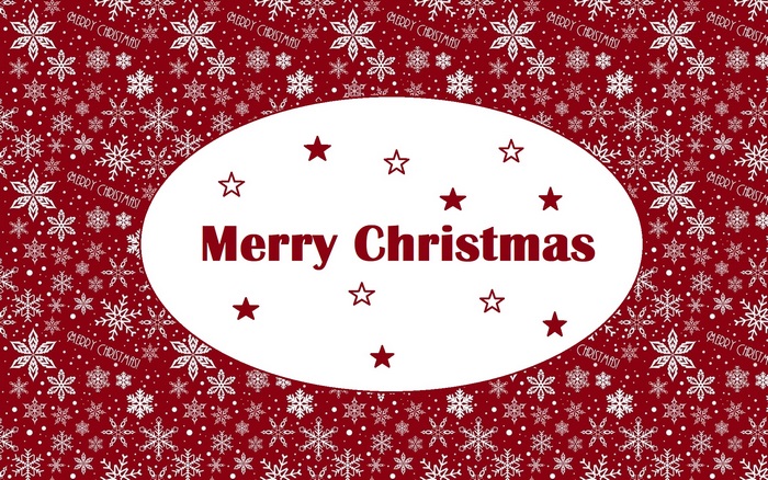 Merry Christmas Snowflake Background
