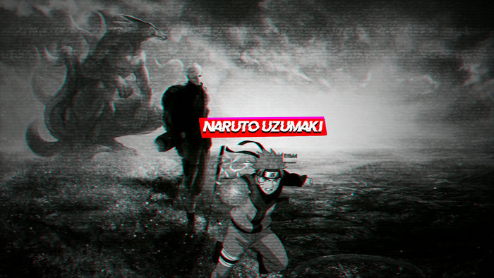 Naruto Uzumaki from Naruto Glitch Art
