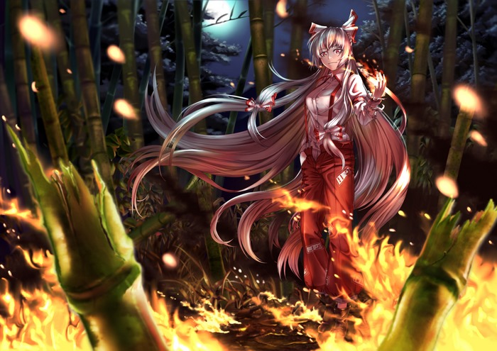 Fujiwara no Mokou from Touhou 4K