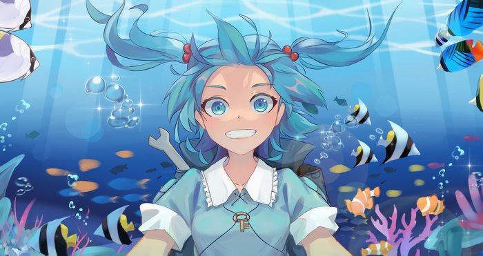 Nitori Kawashiro from Touhou 4K