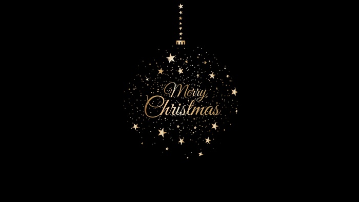 Elegant Christmas Ornament with Stars 4K