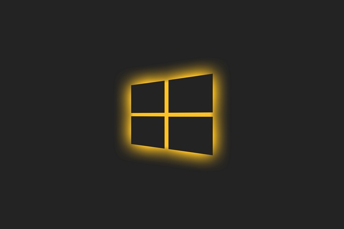 Glowing Windows 4K Logo