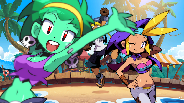 Rottytops, Shantae, and Bolo from Shantae: Half-Genie Hero