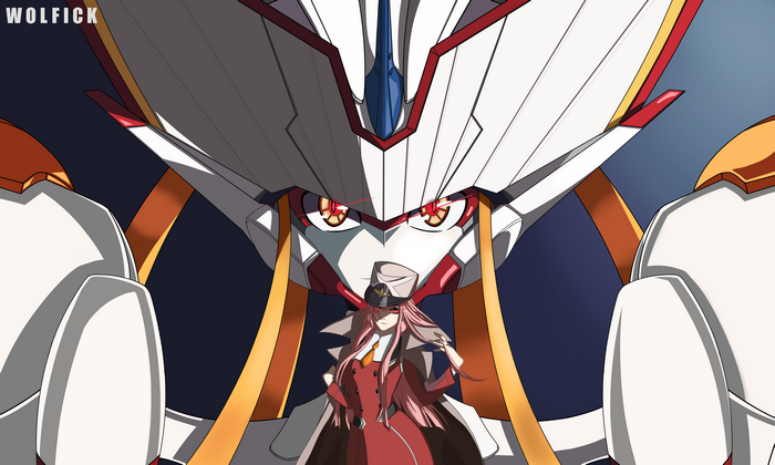 Zero Two and Strelizia from Darling in the FranXX