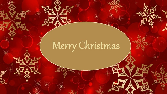 Merry Christmas Snowflake Background
