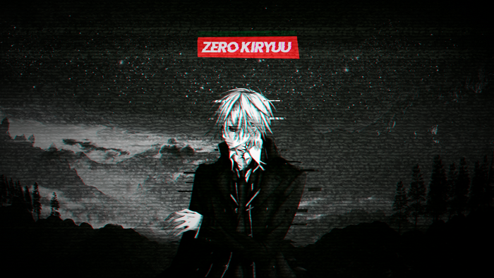 Zero Kiryu from Vampire Knight Glitch Art