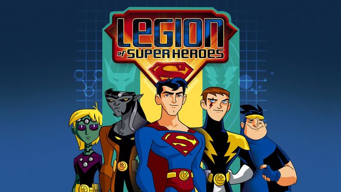 Legion of Super-Heroes characters including Superman
