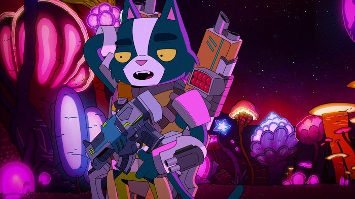 Avocato with a weapon in Final Space