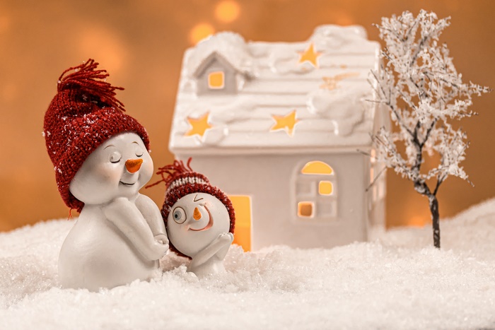 Photography Snowman 4K Christmas Ornaments House