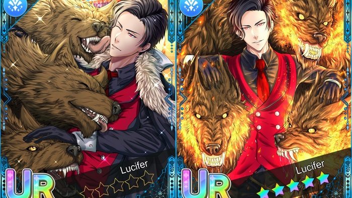 Lucifer from Obey Me! Shall We Date? with wolves