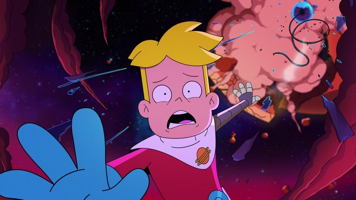 Gary Goodspeed from Final Space in space