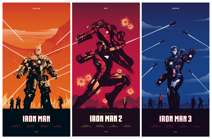 Iron Man Trilogy Poster Collection