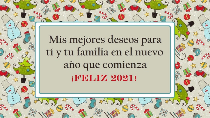 New Year 2021 Greeting Card