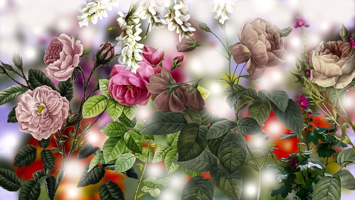 Artistic Rose Flowers