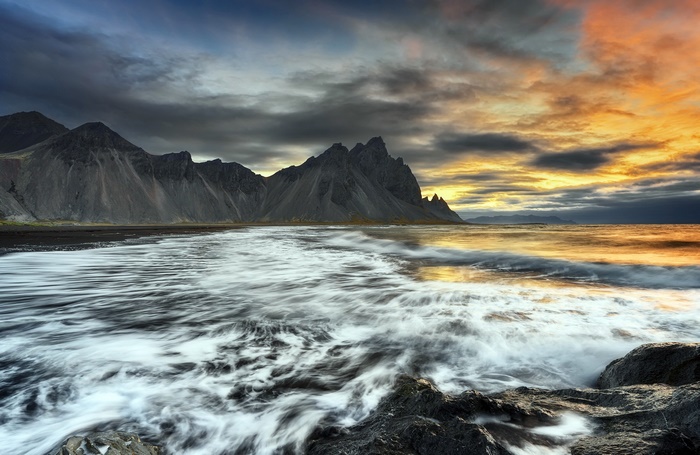 Vestrahorn Mountain at Sunset, Iceland