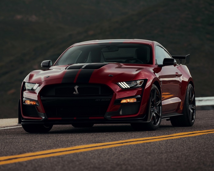 Ford Mustang Shelby GT500 Red Muscle Car