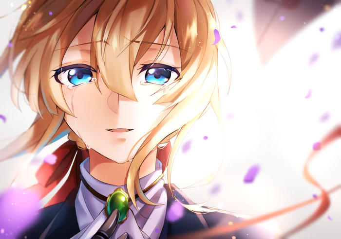 Violet Evergarden from Violet Evergarden crying