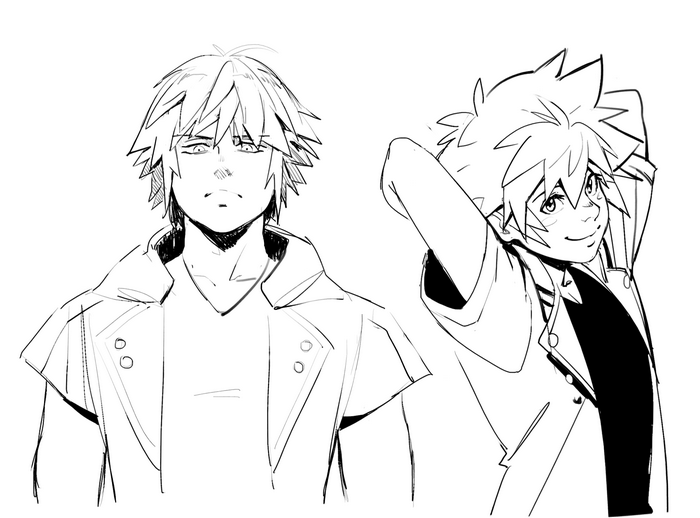 Riku and Sora from Kingdom Hearts