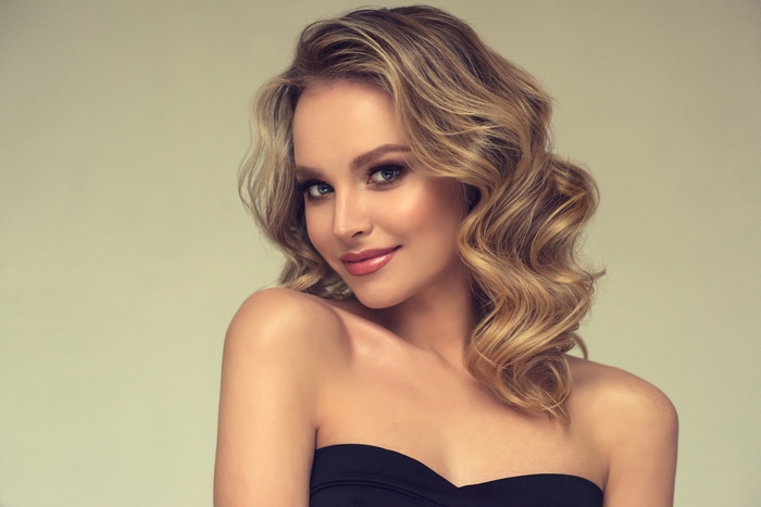 Beautiful Blonde Model with a Stunning Smile in