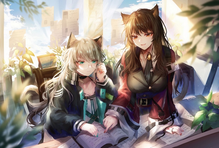 Mint and Skyfire from Arknights 4K