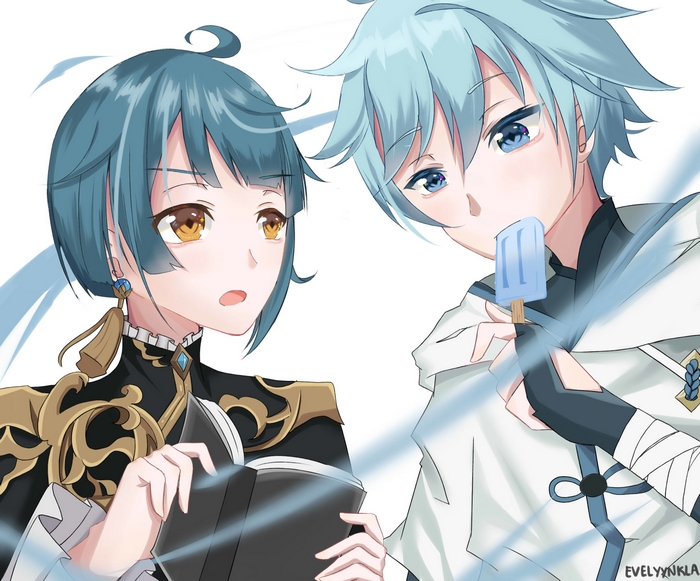 Xingqiu and Chongyun from Genshin Impact