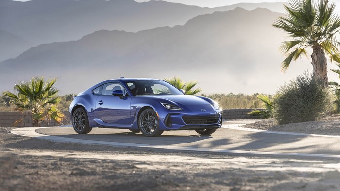 Blue Subaru BRZ 4K