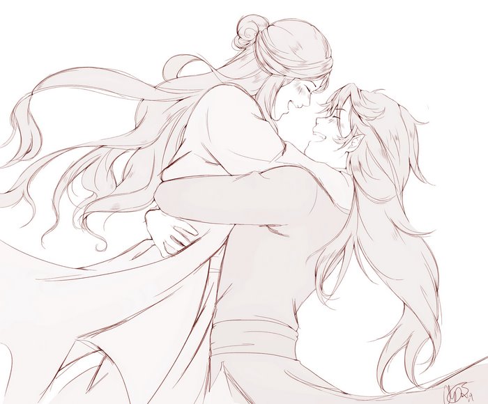 Xie Lian and San Lang from Heaven Official's Blessing