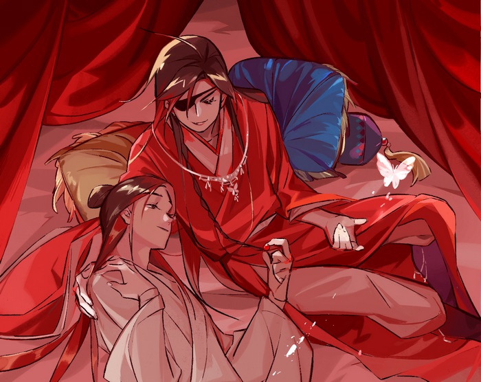 Xie Lian and San Lang from Heaven Official's Blessing