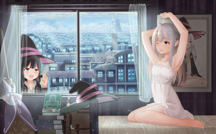Elaina and Saya from The Journey of Elaina
