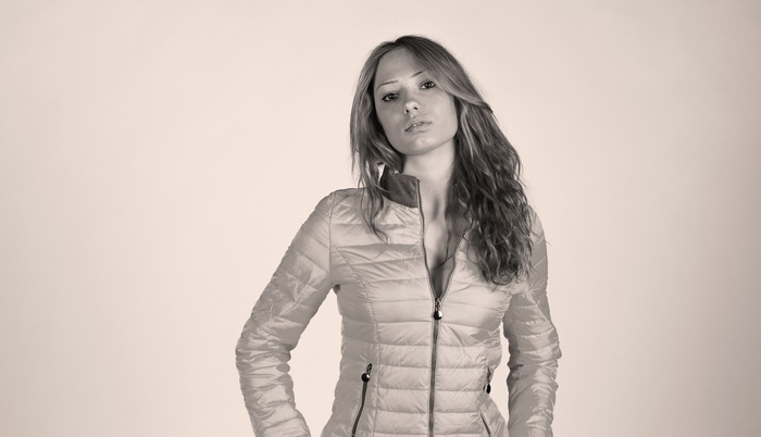 Woman in a jacket