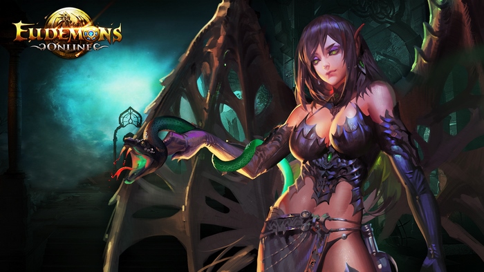 Eudemons Online character with snake