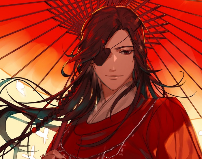 Xie Lian from Tian Guan Ci Fu with umbrella