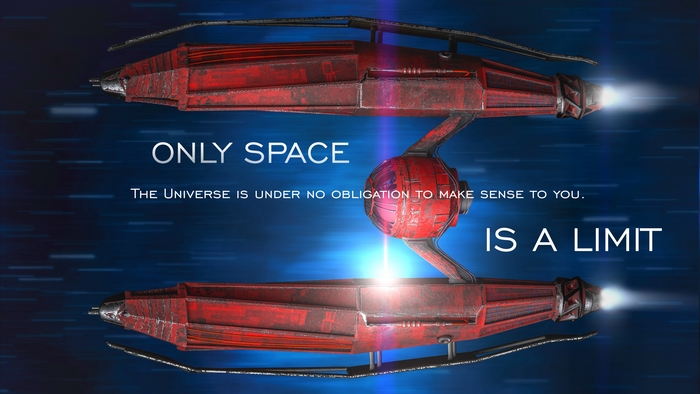 Sci-Fi Spaceship in Space 4K