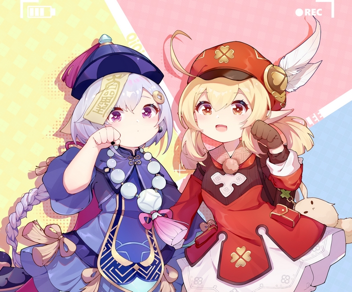 Klee and Qiqi from Genshin Impact