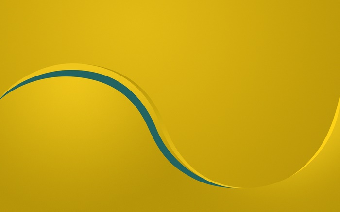 Abstract Yellow Wave Lines 4K