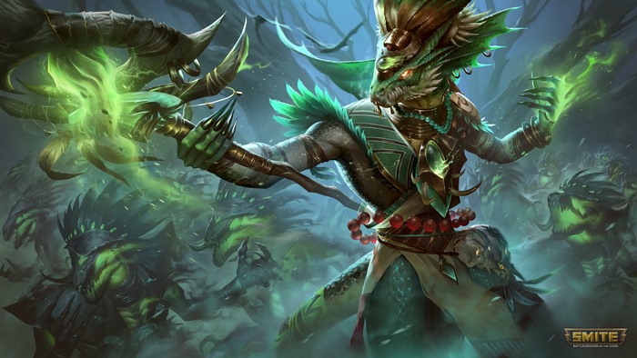 Saurian Conjurer Ah Puch from Smite
