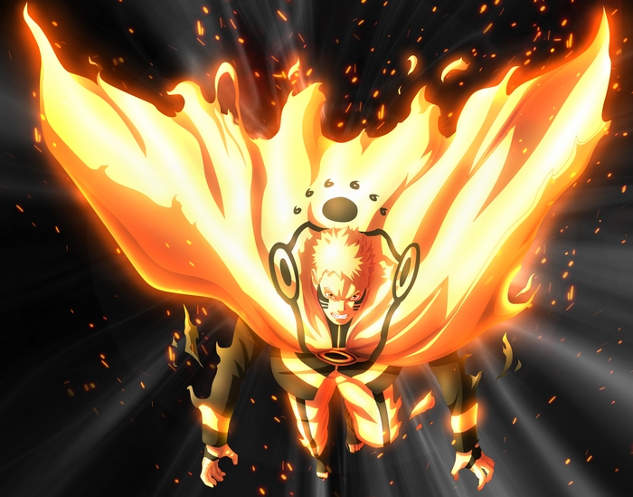 Naruto Uzumaki in Kurama Chakra Mode