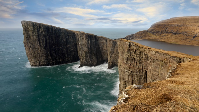 Coastline 4K, Faroe Islands Sea Rock