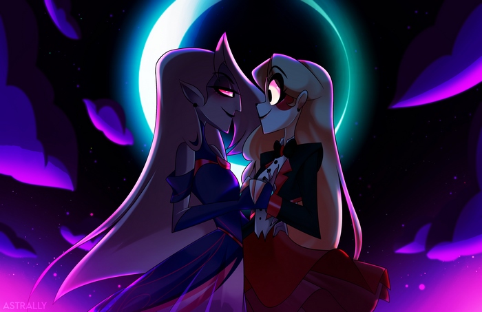 Charlie and Vaggie from Hazbin Hotel 4K