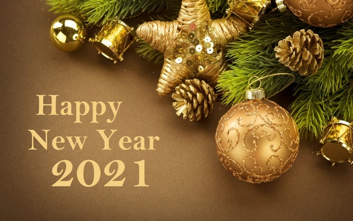 Happy New Year 2021 Christmas Ornaments