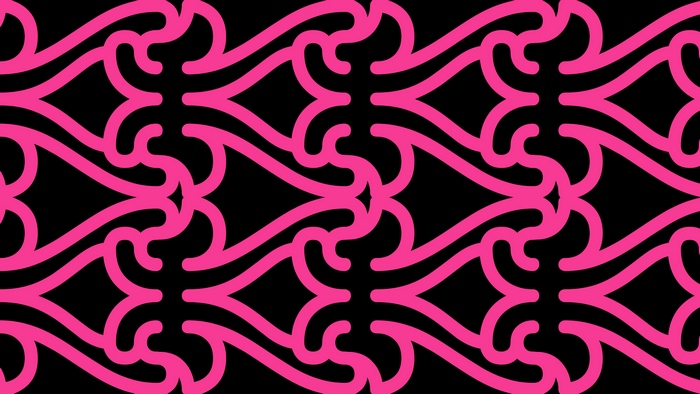 Pink and black abstract swirling pattern
