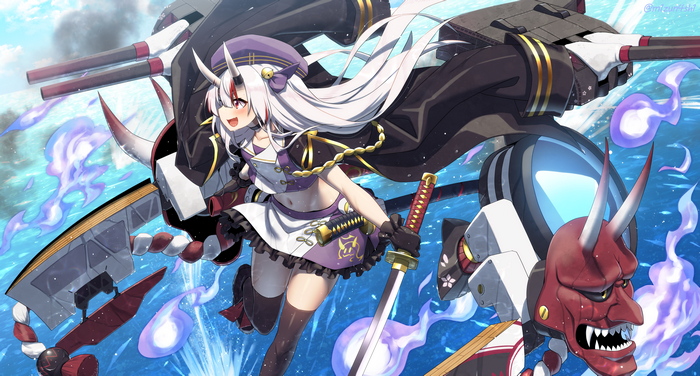 Azur Lane x Hololive Nakiri Ayame