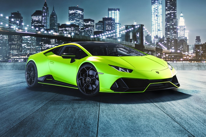 2021 Lamborghini Huracán EVO Fluo Capsule in New York City