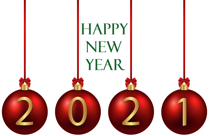 Happy New Year 2021 Ornaments