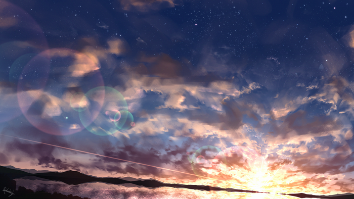 #79189 Original 4K, Starry Sky, Cloud, Sunset, Sky - Rare Gallery HD ...