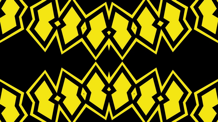 Yellow and black geometric abstract pattern