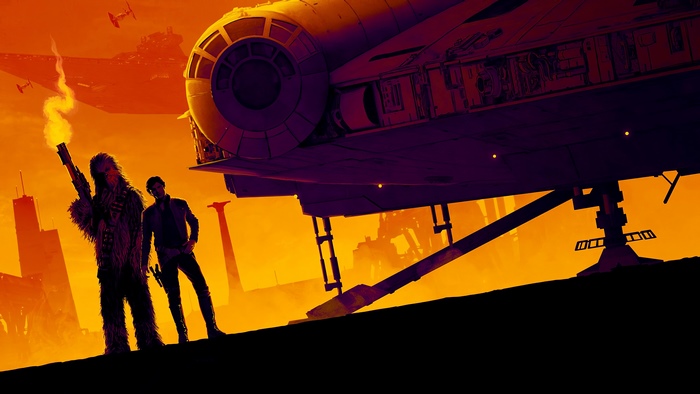 Han Solo and Chewbacca from Star Wars 4K