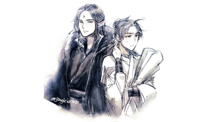Two men from The Scum Villains Self-Saving System